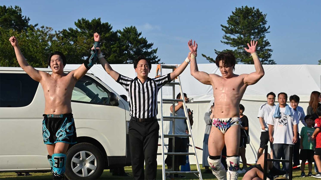 追加日程／福島県楢葉町のPRを目的とした、浅草での路上プロレスの開催が10月4日に決定！　“楢葉町カ～モ～～ン!!移住大使（非公認）”To-yの出場が決定！