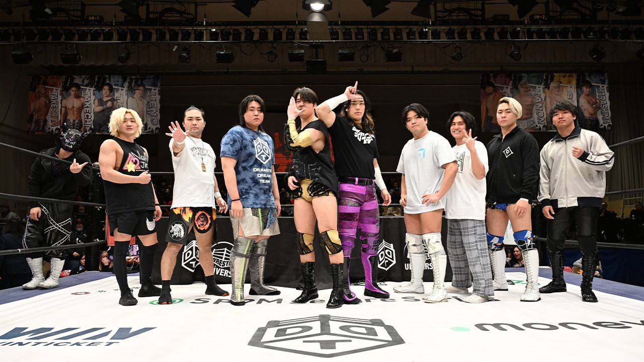 【公開記者会見】新世代シングルリーグ戦「DGC」に向け10選手が気合！　AブロックTo-y「DGCもど真ん中に立って俺が優勝する」　Bブロック高鹿佑也「2026年も優勝して、DGSが盛り上がっていけば、DDTももっと盛り上がる」