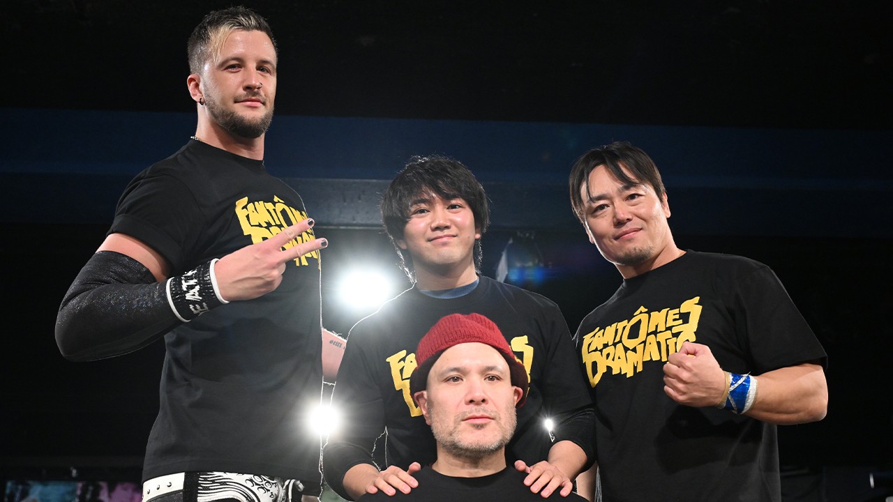 【公開記者会見】クリス・ブルックスが新ユニット「FANTÔMES DRAMATIC」を始動！　メンバーはアントン、HARASHIMA、葛西陽向