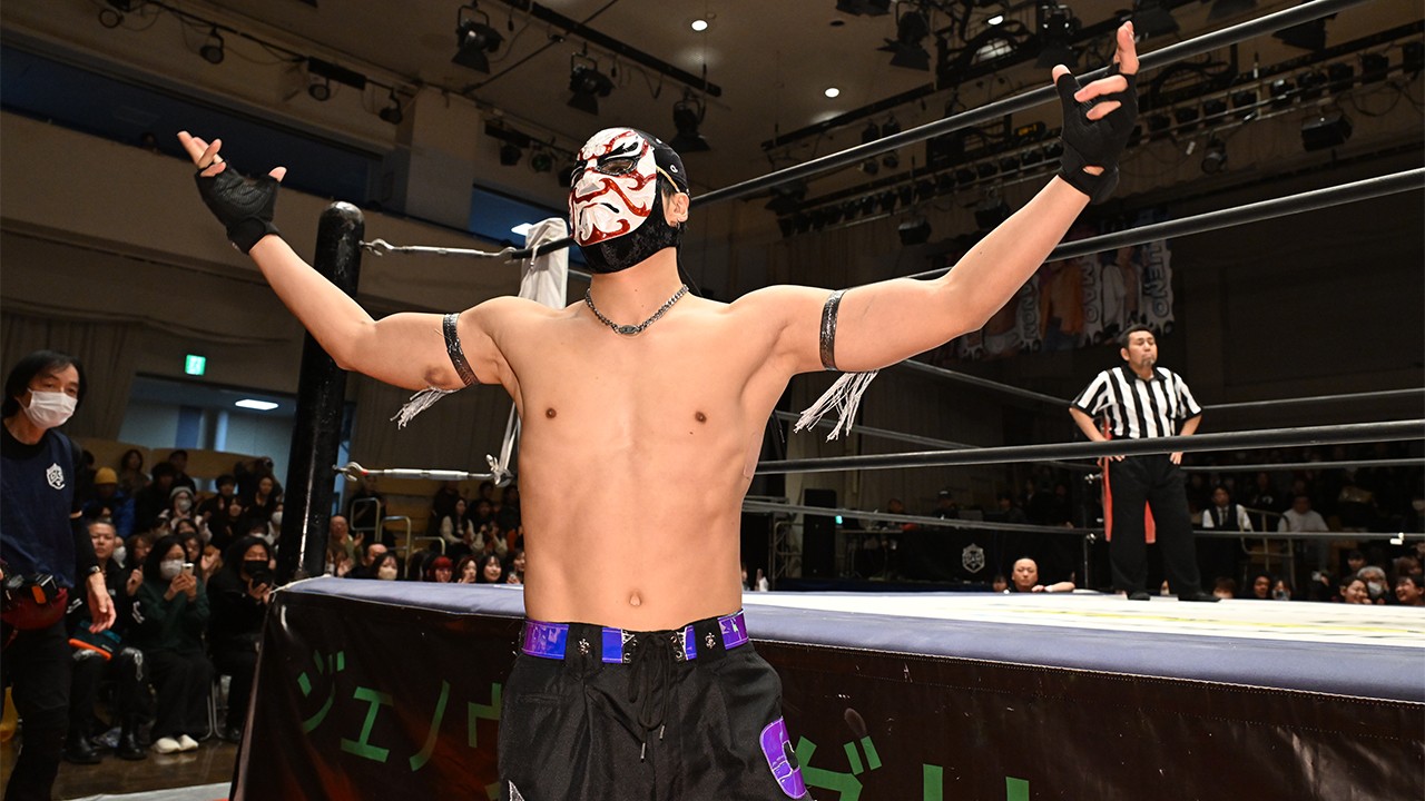 “O-MENZ”隈取、今後の参戦スケジュールが決定！　4月15日後楽園、初の地方大会参戦となる4月18日福岡、4月22日新宿、5月1日&2日札幌、5大会への参戦が決定！