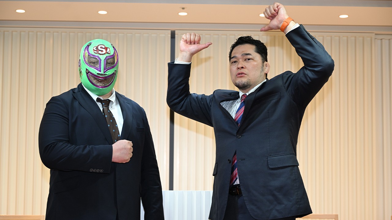 【記者会見】6・8後楽園で「DDTvs新日本 一面対抗戦PART2〜ササダンゴ軍vs矢野軍 5対5勝ち抜き団体戦～」の開催が決定！“スポーツマンシップ”に則った戦いで