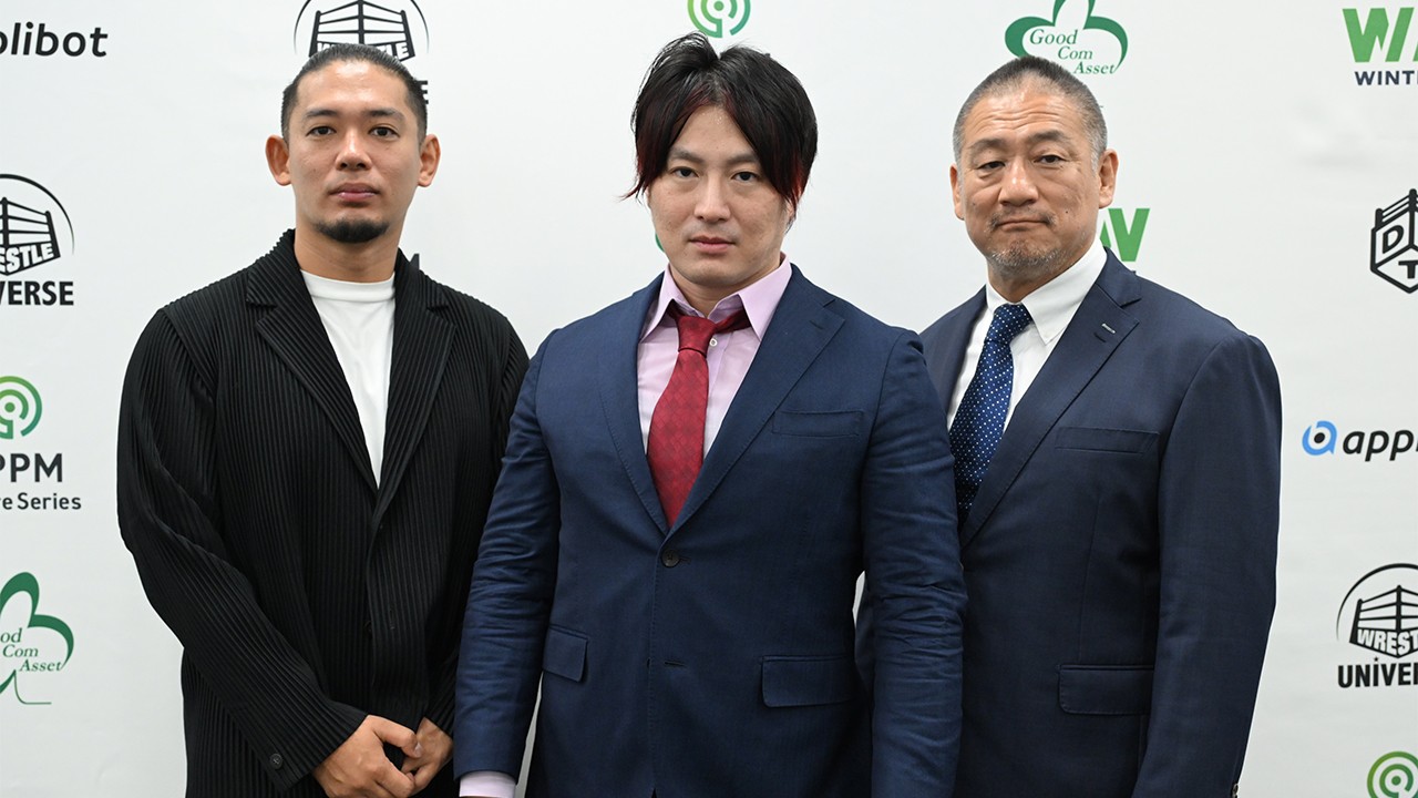 【記者会見】元KO-Dタッグ王者・高尾蒼馬が9月末でDDTを退団「最後まで応援してもらえればと思います」