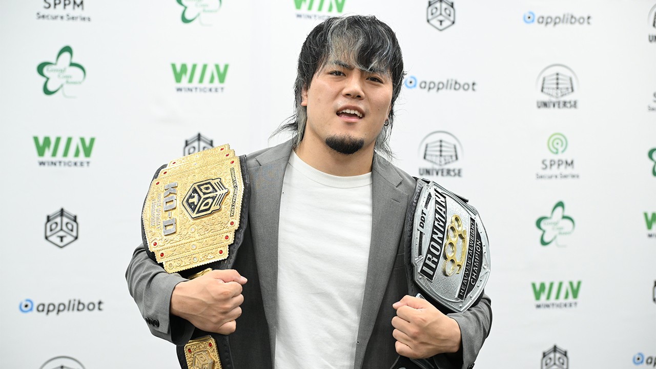 【記者会見】KO-D無差別級王座奪取のMAOが喜び爆発!「初戴冠の相手が一緒に頑張ってきた上野勇希だったことがすごく意味がある」